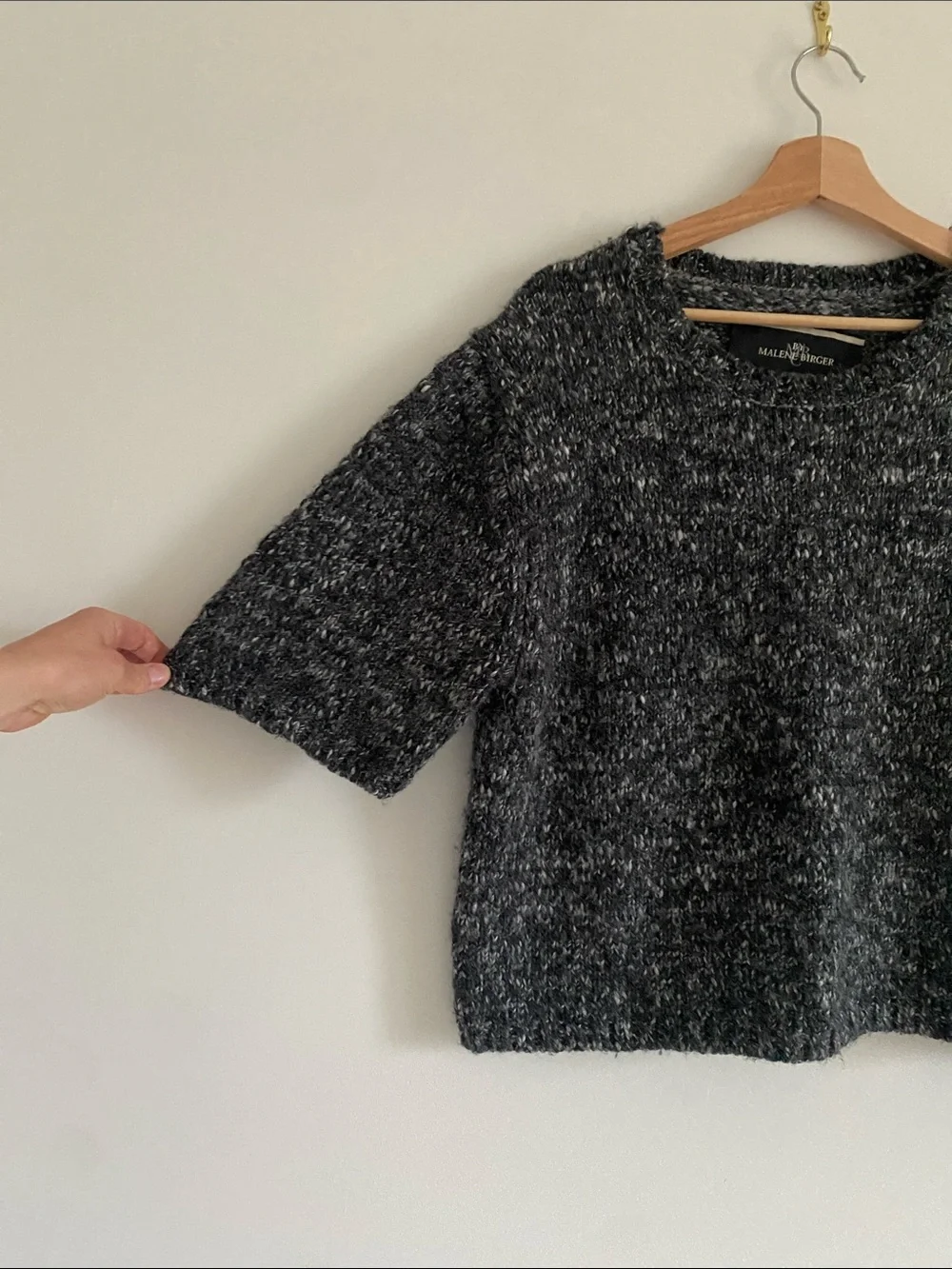 Malene Birger Idama Marled Wool Blend Sweater - Picture 4 of 7